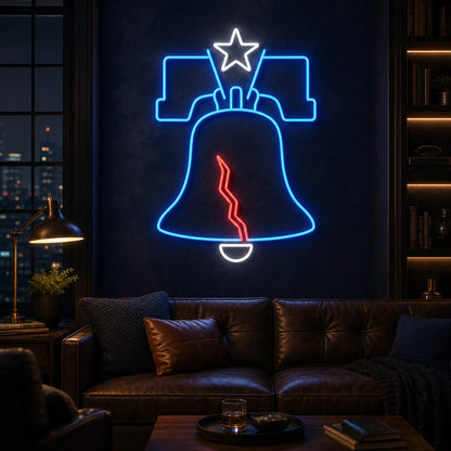 Liberty Bell LED Neon Sign Home Garage Wall Decoration high-converting product image