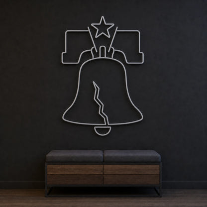 Liberty Bell LED Neon Sign Home Garage Wall Decoration size image