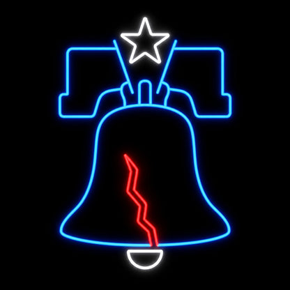 Liberty Bell LED Neon Sign Home Garage Wall Decoration main product image