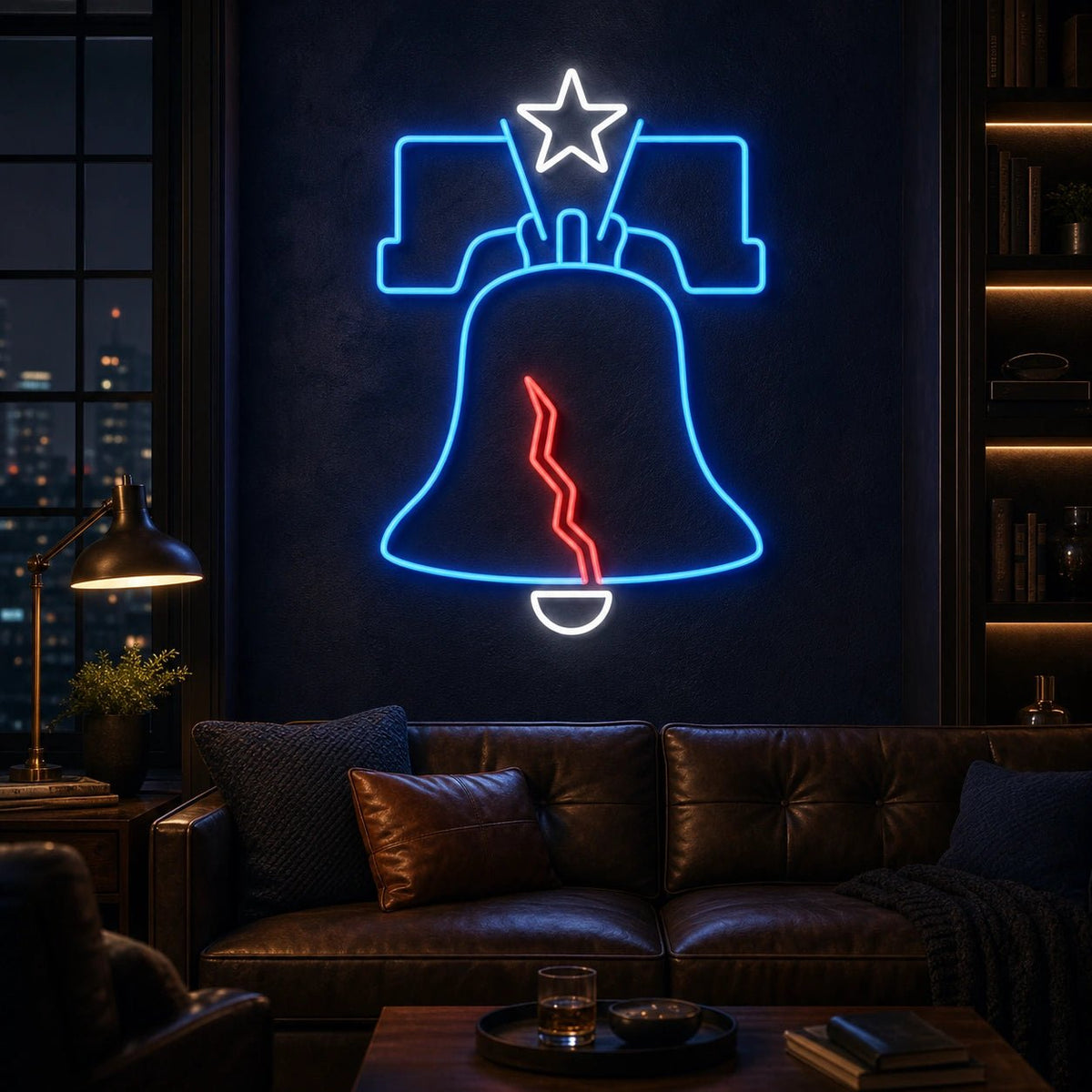 Liberty Bell LED Neon Sign Home Garage Wall Decoration - Shineneon