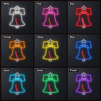 Liberty Bell LED Neon Sign Home Garage Wall Decoration - Shineneon