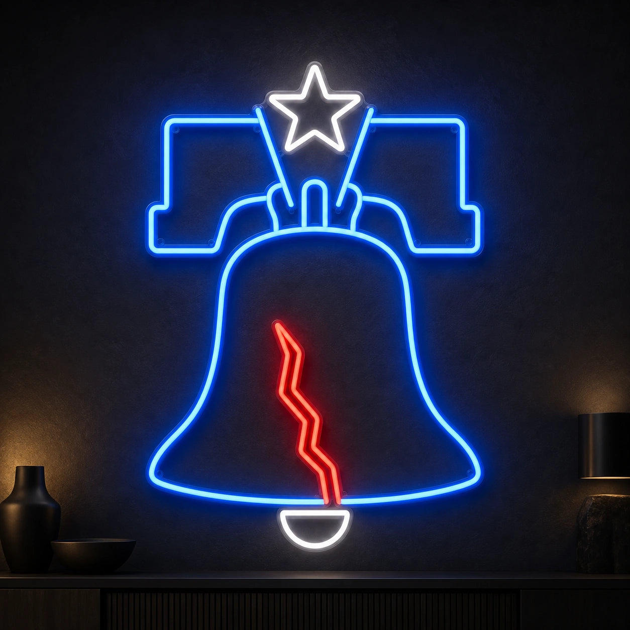 Liberty Bell LED Neon Sign Man Cave Neon Sign high-converting product image