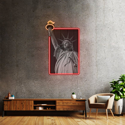 Liberty Enlightening The World Custom Led Signs Artwork For Sale - Shineneon