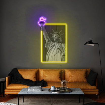 Liberty Enlightening The World Custom Led Signs Artwork For Sale - Shineneon