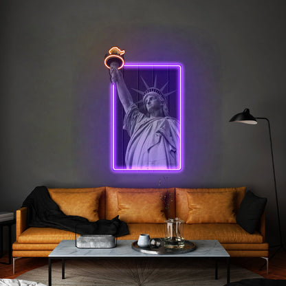 Liberty Enlightening The World Custom Led Signs Artwork For Sale - Shineneon