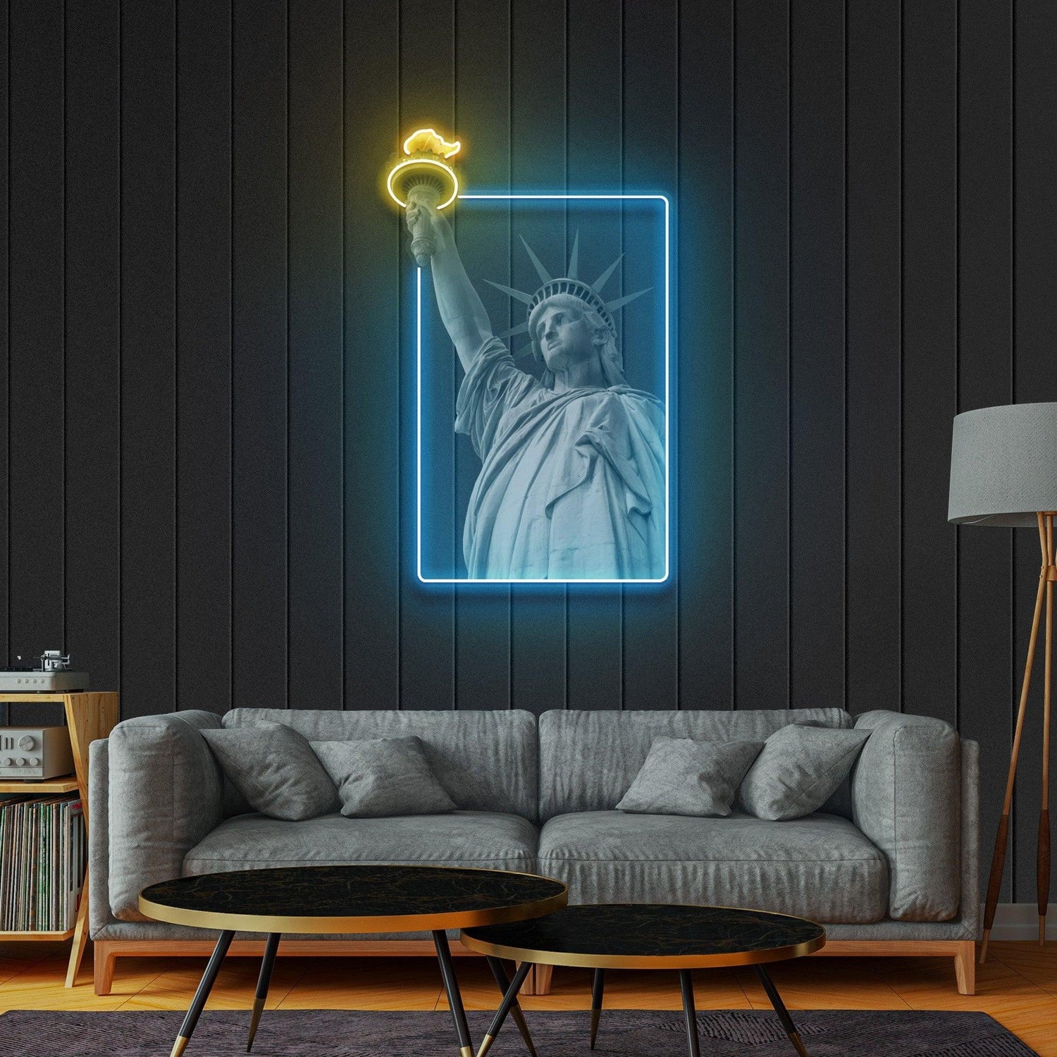 Liberty Enlightening The World Dual-Tone Uv Printed Led Neon Sign For Indoor Wall Art | Shineneon