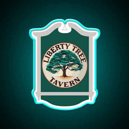 Liberty Tree Tavern Beer Bar Decor Led Neon Sign Rgb Color - Size and dimension reference