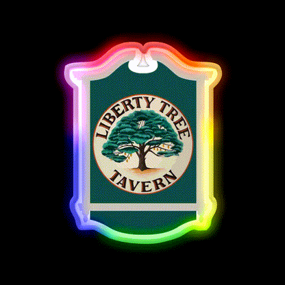 Liberty Tree Tavern Beer Bar Decor Led Neon Sign Rgb Color - LED neon sign close-up detail