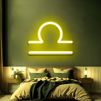 Libra Small Led Bedroom Neon Sign