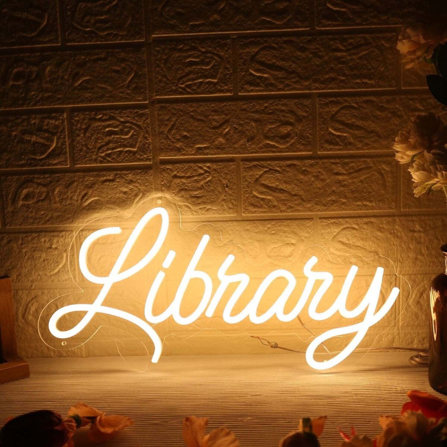 Library Yellow Neon Sign For Quiet And Informative Spaces | Shineneon