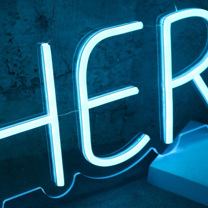 Licks And Lather Blue Led Neon Sign - Shineneon