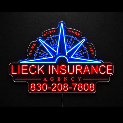 LIECK INSURANCE Custom LED Neon Sign - Shineneon