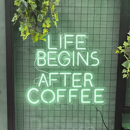 Life Begins After Coffee Led Neon Sign Energize Your Mornings | Shineneon