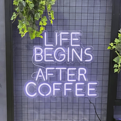 Life Begins After Coffee Led Neon Sign Energize Your Mornings | Shineneon