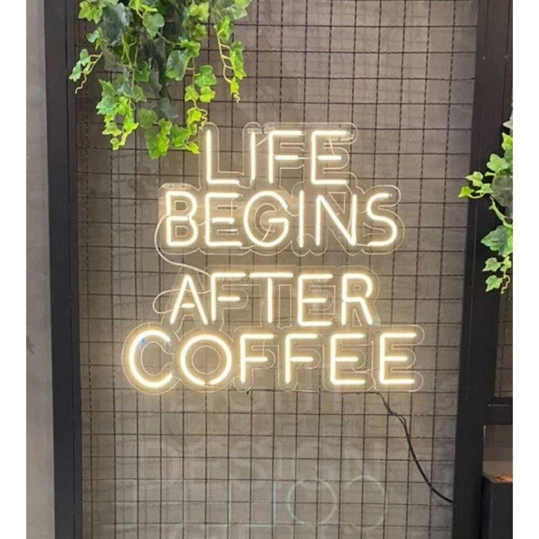 Life Begins After Coffee Led Sign Business Neon Sign