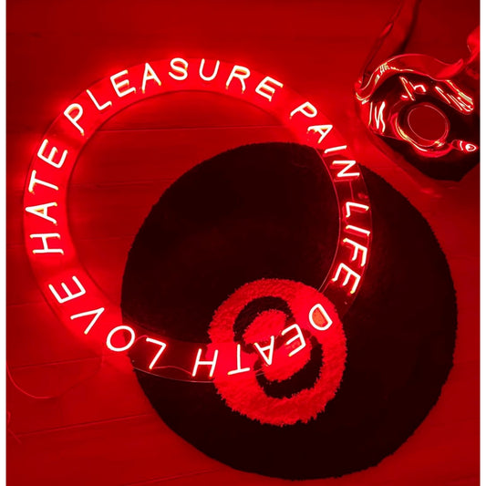 Life Death Love Hate Pleasure Pain Led Sign Business Neon Sign