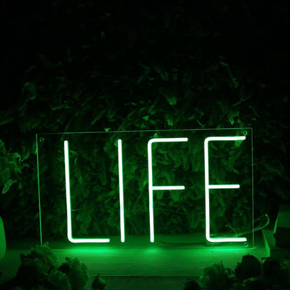 Life Green Led Neon Sign - Shineneon
