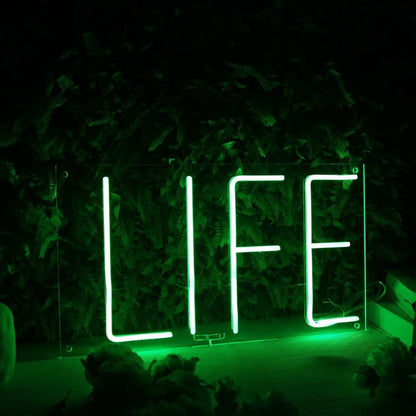 Life Green Led Neon Sign - Shineneon