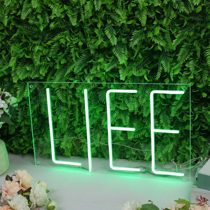 Life Green Led Neon Sign - Shineneon