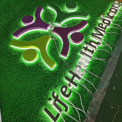 Life Health Medicare 3D Backlit Channel Letters Led Light Sign - Shineneon