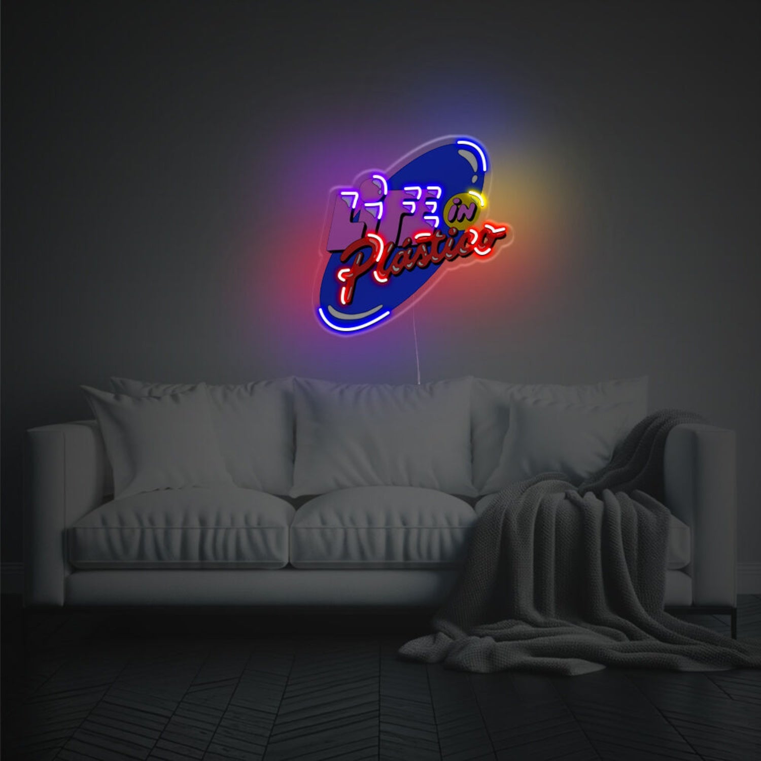 Life In Plastico Led Neon Acrylic Artwork | Shineneon