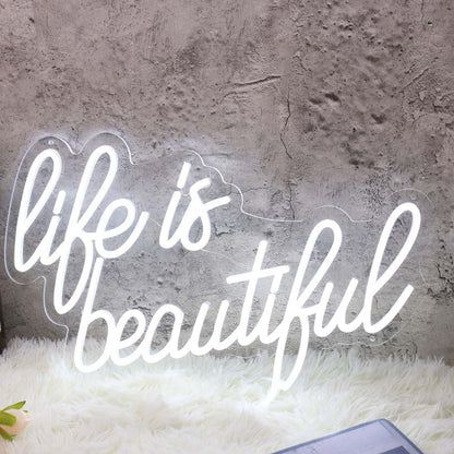 Life Is Beautiful Custom Led Neon Sign - Shineneon