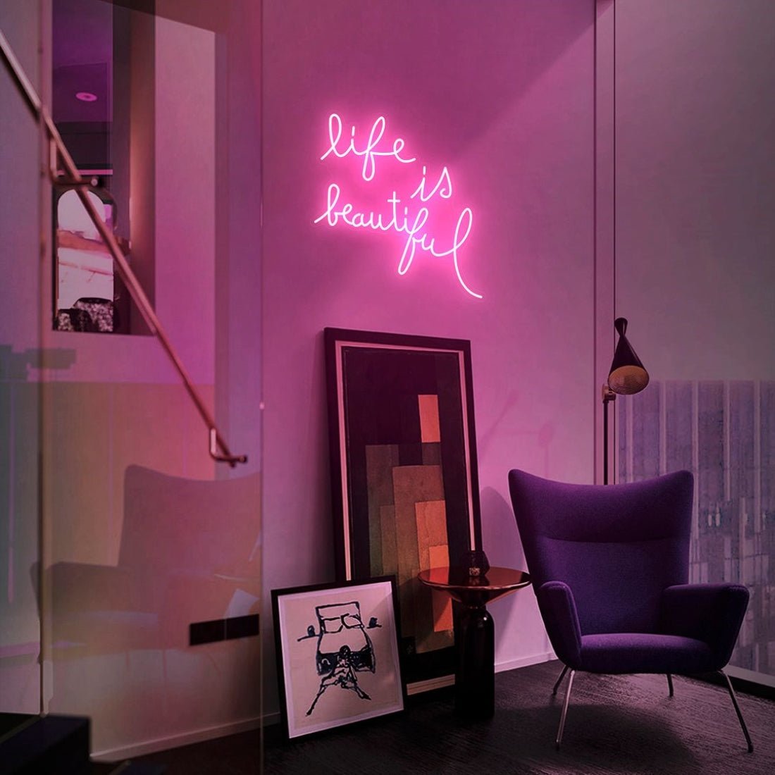 Life Is Beautiful Led Sign Business Neon Sign - Shineneon