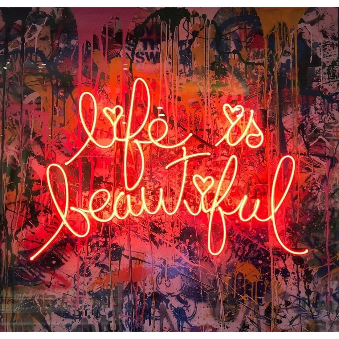 Life Is Beautiful Led Sign Business Neon Signs Wall Art - Shineneon