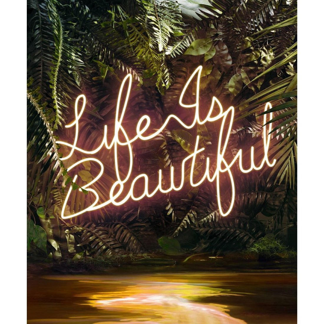 Life Is Beautiful Led Sign Business Neon Signs Wall Decor - Shineneon