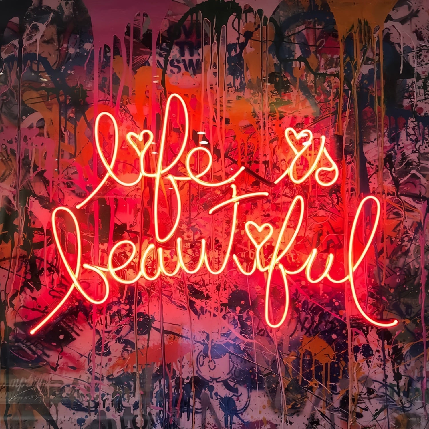 Life Is Beautiful Neon Sign Illuminate Your Outlook | Shineneon