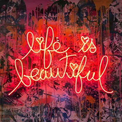 Life Is Beautiful Neon Sign Illuminate Your Outlook | Shineneon