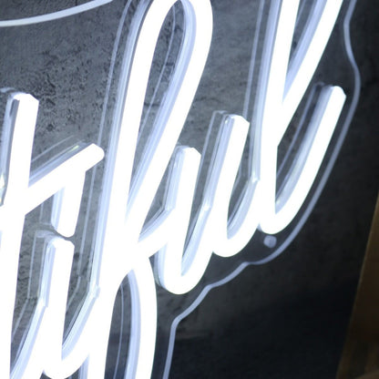 Life Is Beautiful White Custom Neon Led Sign - Shineneon