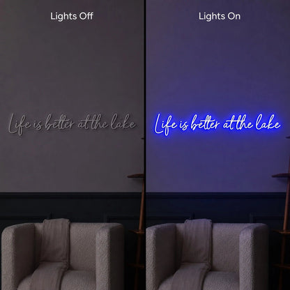 Life Is Better At The Lake LED Neon Sign - Shineneon