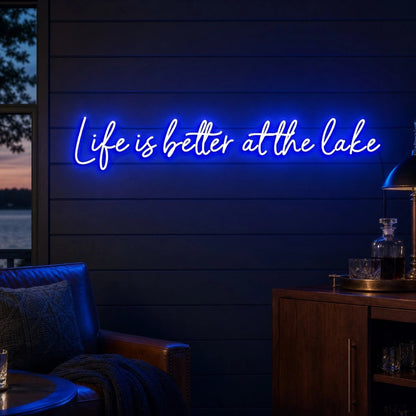 Life Is Better At The Lake LED Neon Sign - Shineneon