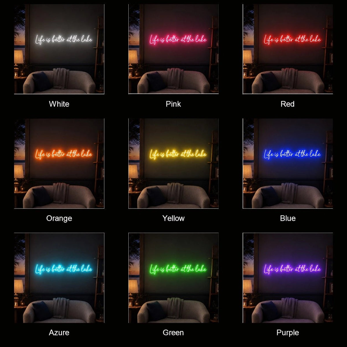 Life Is Better At The Lake LED Neon Sign - Shineneon