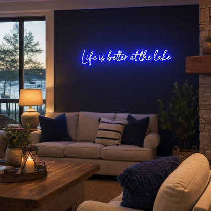 Life Is Better At The Lake LED Neon Sign - Shineneon