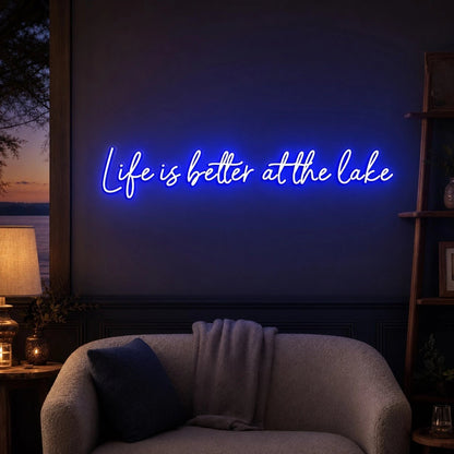 Life Is Better At The Lake LED Neon Sign - Shineneon