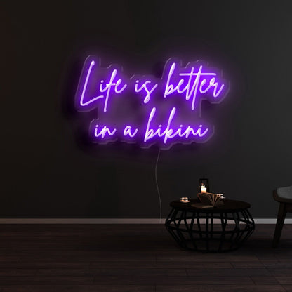 Life Is Better In A Bikini Led Neon Sign | Shineneon
