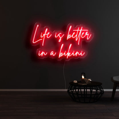 Life Is Better In A Bikini Led Neon Sign | Shineneon