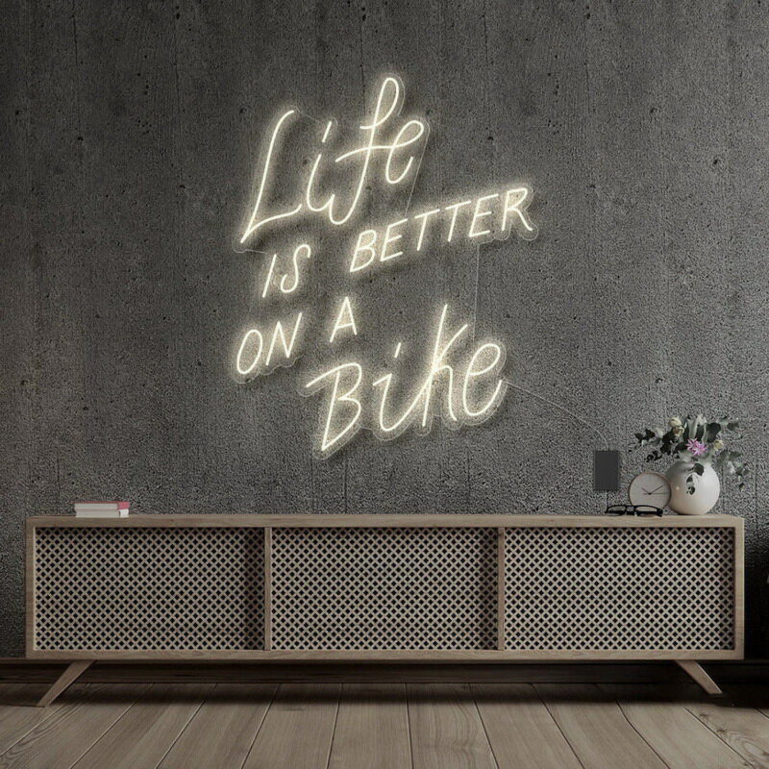 Life Is Better On A Bike Neon Sign For Fitness | Shineneon