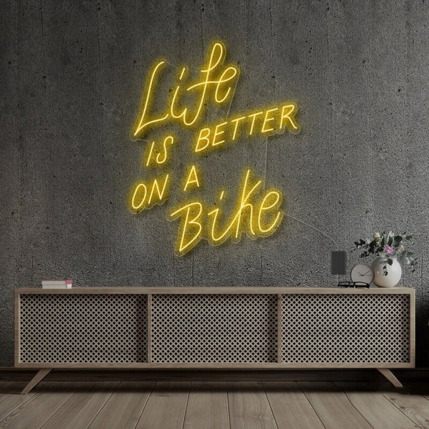 Life Is Better On A Bike Neon Sign For Fitness | Shineneon