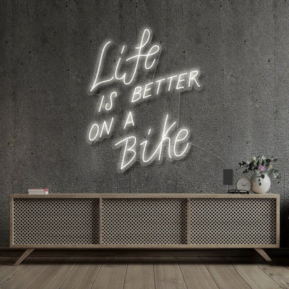 Life Is Better On A Bike Neon Sign For Fitness | Shineneon