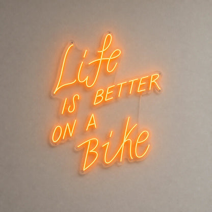 Life Is Better On A Bike Vintage LED Neon Sign - Shineneon