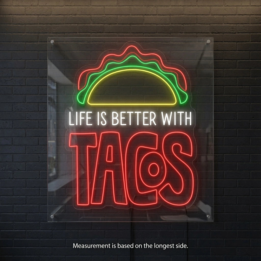 Life Is Better Room Decor LED Neon Sign - 04 Size Image