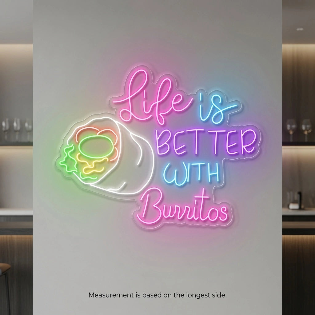 Life Is Better Wall Art LED Neon Sign - 04 Size Image