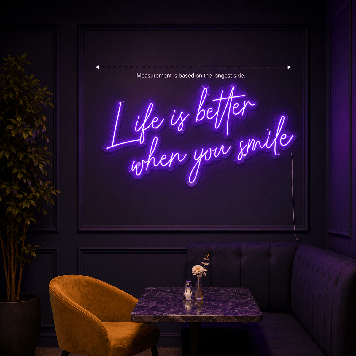 Life Is Better When You Smile LED Neon Sign Wall Neon Sign - Shineneon