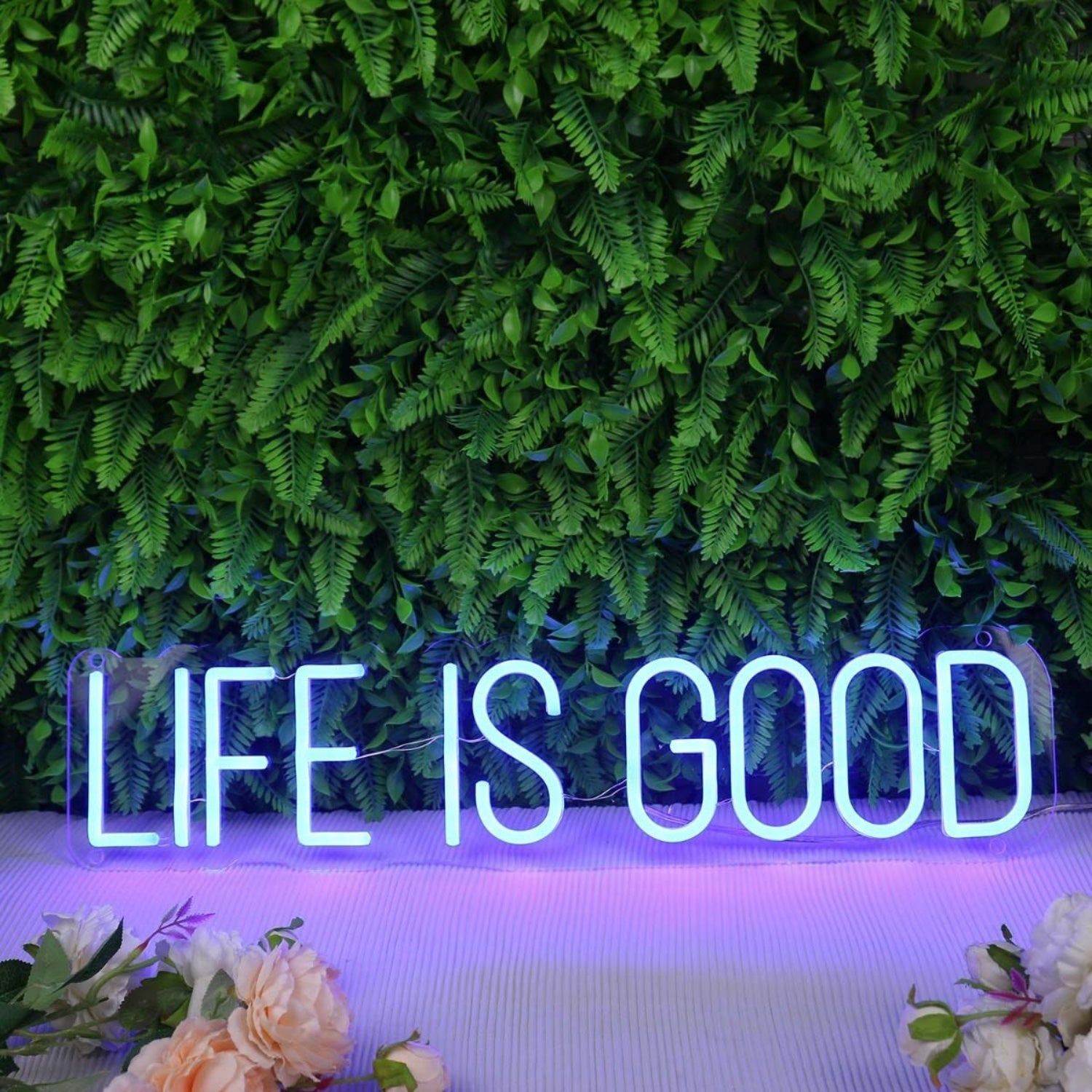 Life Is Good Blue Led Neon Sign - Shineneon