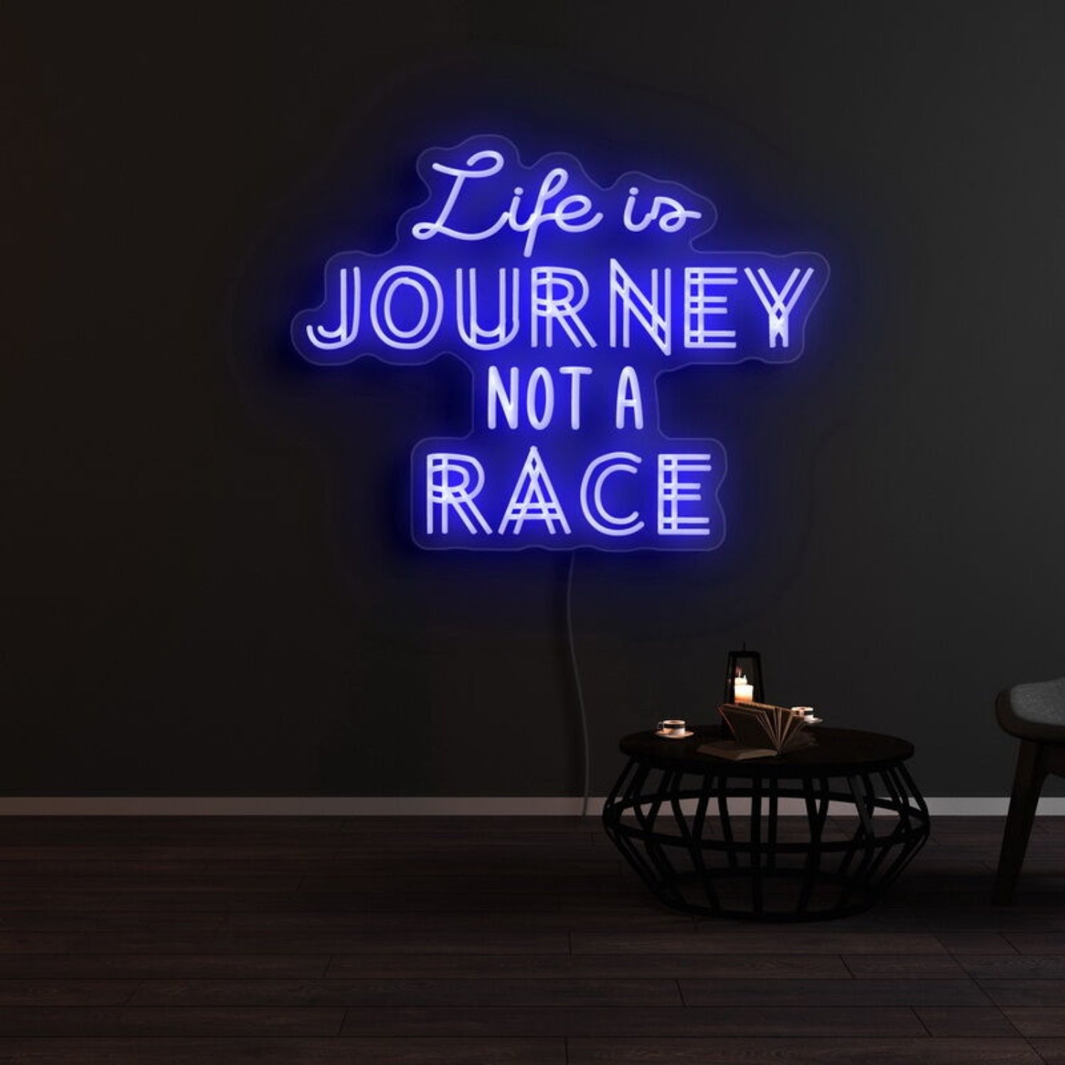 Life Is Journey Not A Race Led Neon Sign - Shineneon