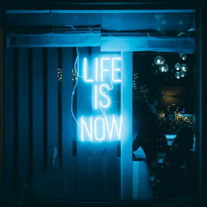 Life Is Now Neon Sign Seize The Moment | Shineneon