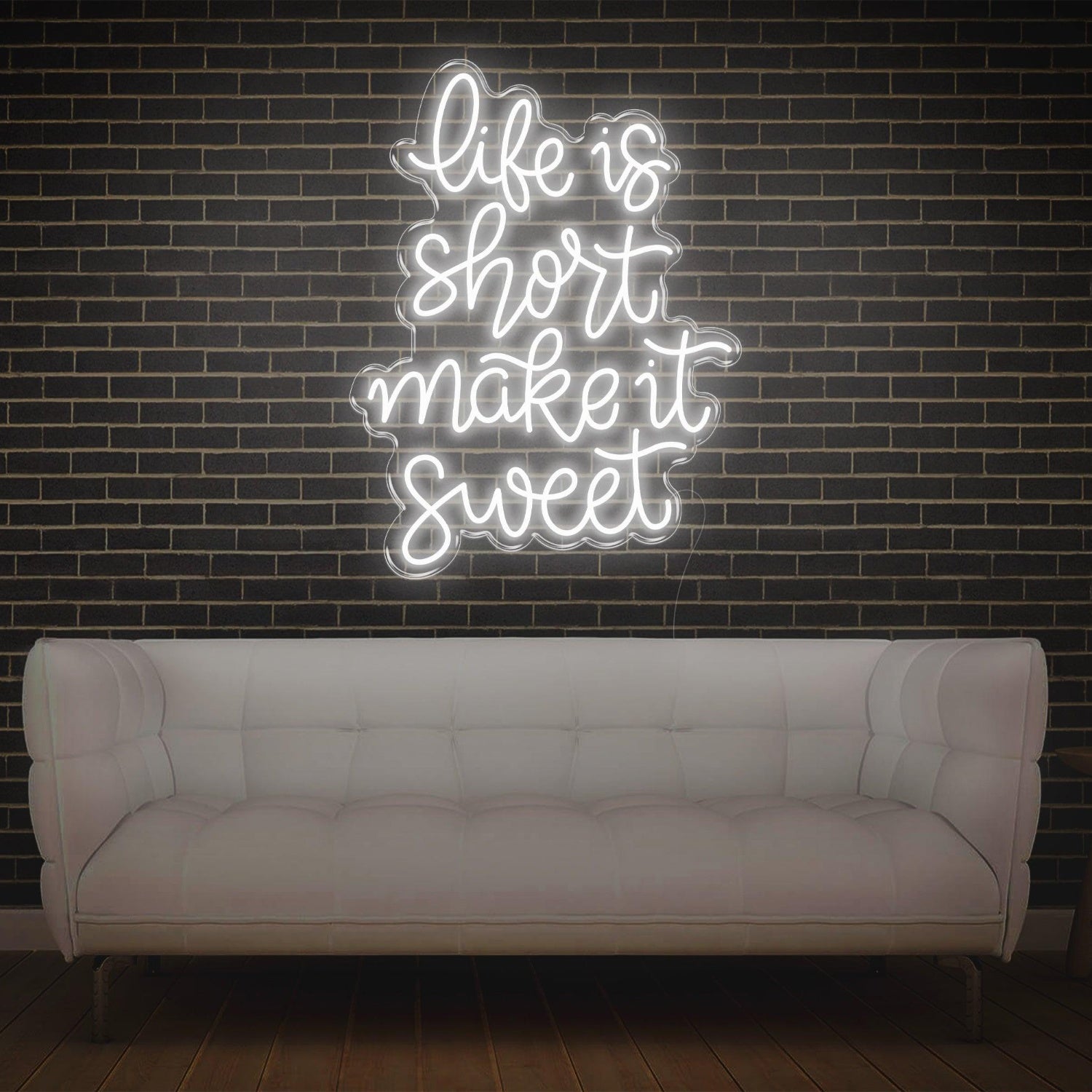 Life Is Short Pink Led Neon Sign For Indoor Wall Art | Shineneon